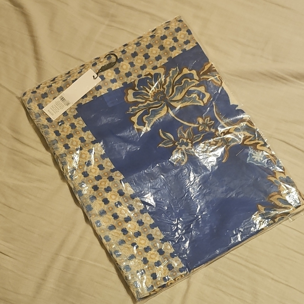 Zoe Cascade Oblong Scarf Cobalt Stone